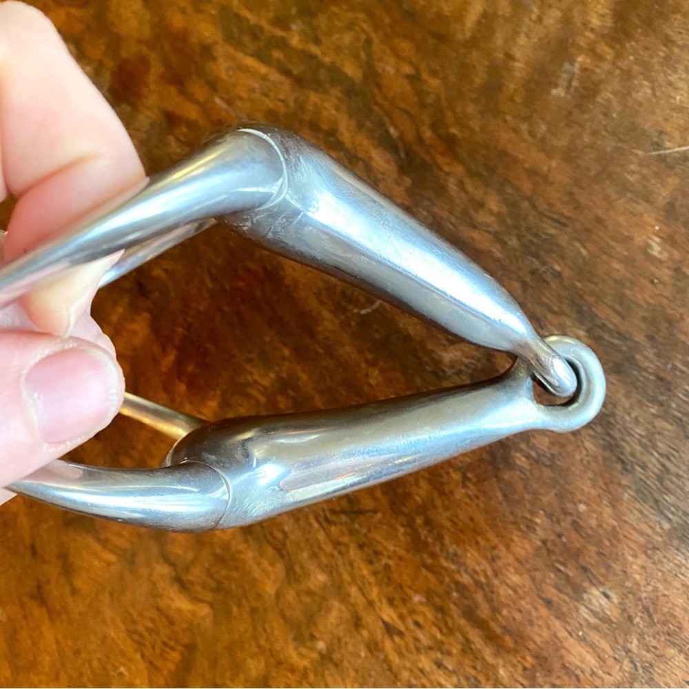 English Snaffle Bit Eggbutt Hollow Mouth Horse Riding Size 5.25” - Picture 6 of 7